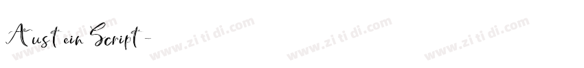 Austein Script字体转换 Austein Script字体转换